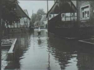 Welda Hochwasser 1965 - Fahrweg